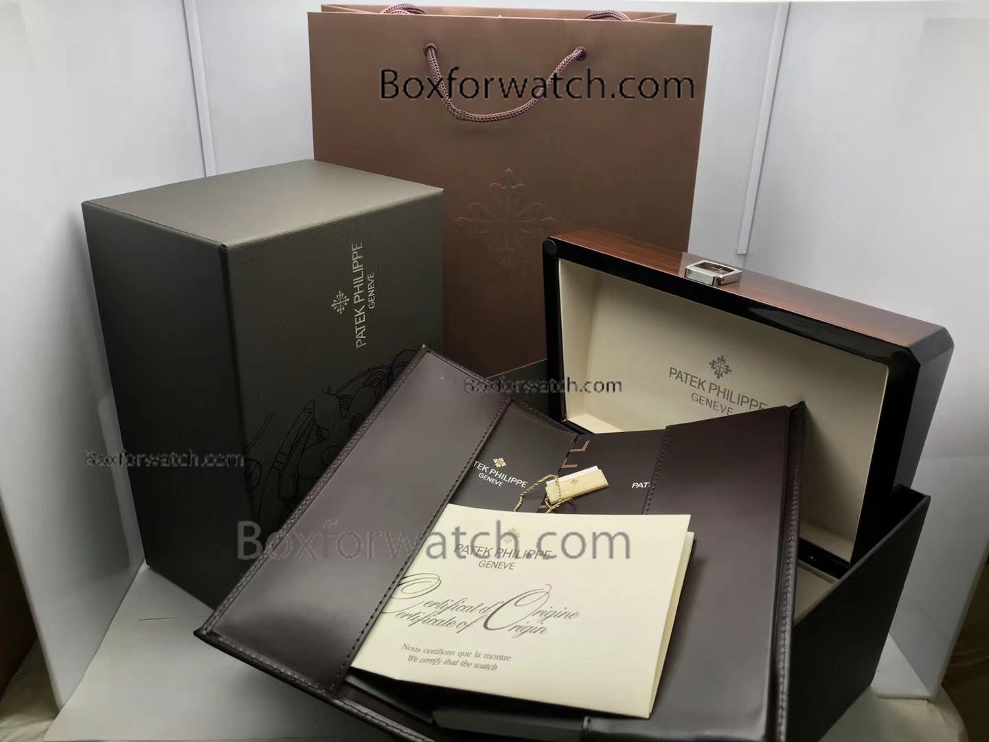 Best Quality Replica Patek Philippe Watch Case Brown Box Set